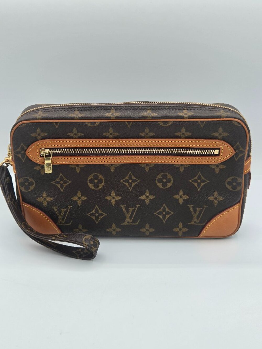 Louis Vuitton Monogram Marly Dragonne 26 Clutch Wristlet | SL0070 | Authentic